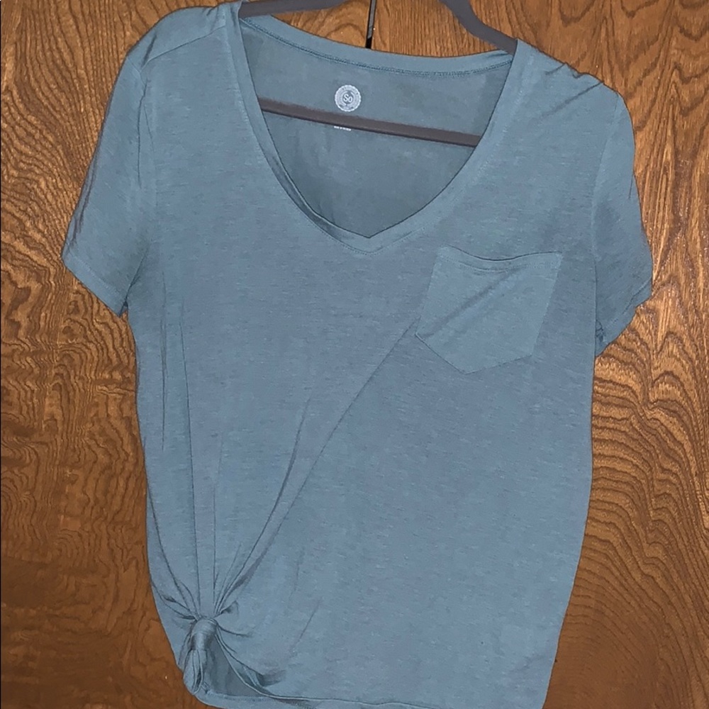 Teal shirt